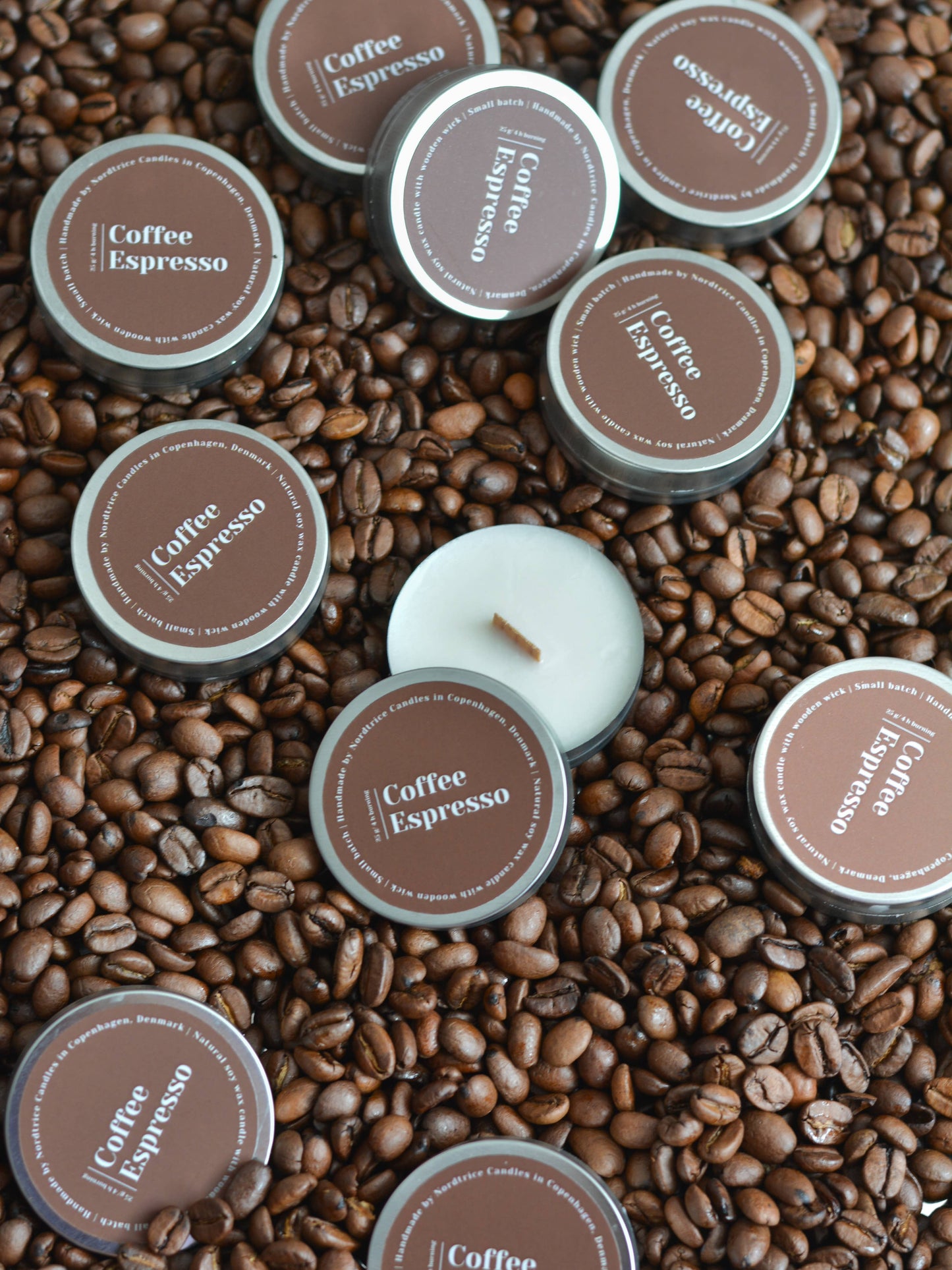 Mini-Duftkerzen aus Soja, Espresso Coffee