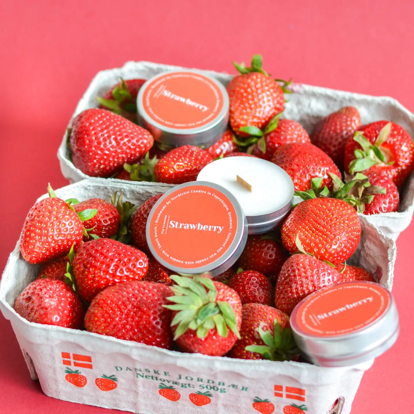 Mini-Duftkerzen aus Soja, Strawberry