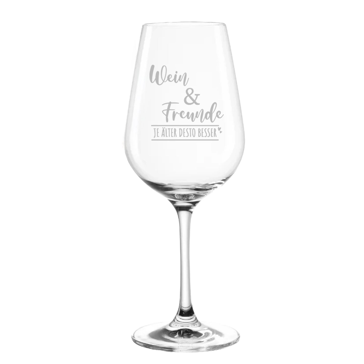 Weinglas mit Motiv *Wein & Freunde*