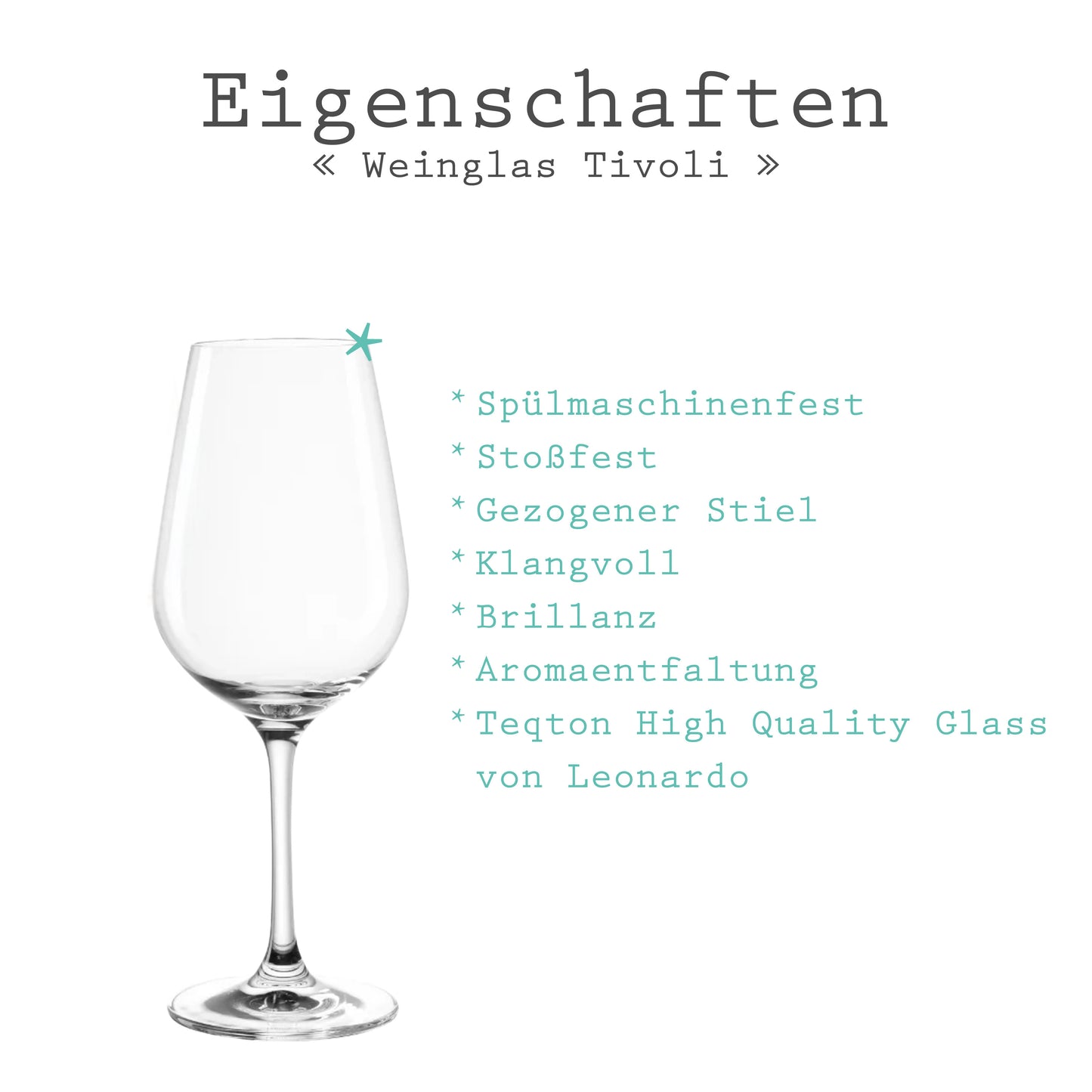 Weinglas mit Motiv *Wein & Freunde*
