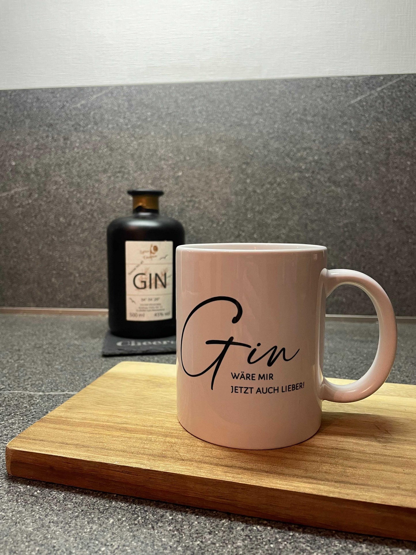 Tasse bedruckt mit Motiv Gin wäre mir jetzt auch lieber *spülmaschinengeeignet*