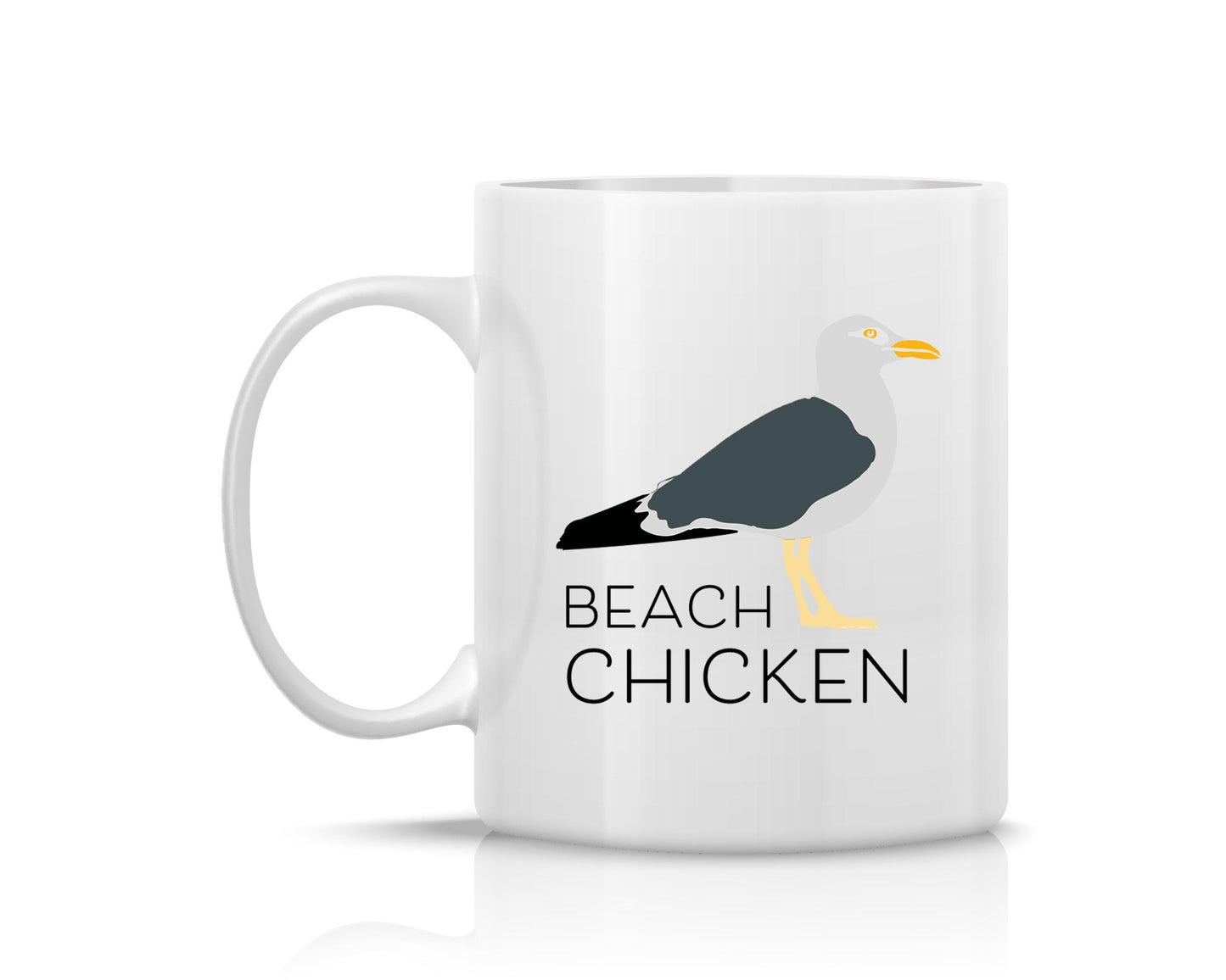 Tasse bedruckt mit Motiv Beach Chicken *spülmaschinengeeignet*