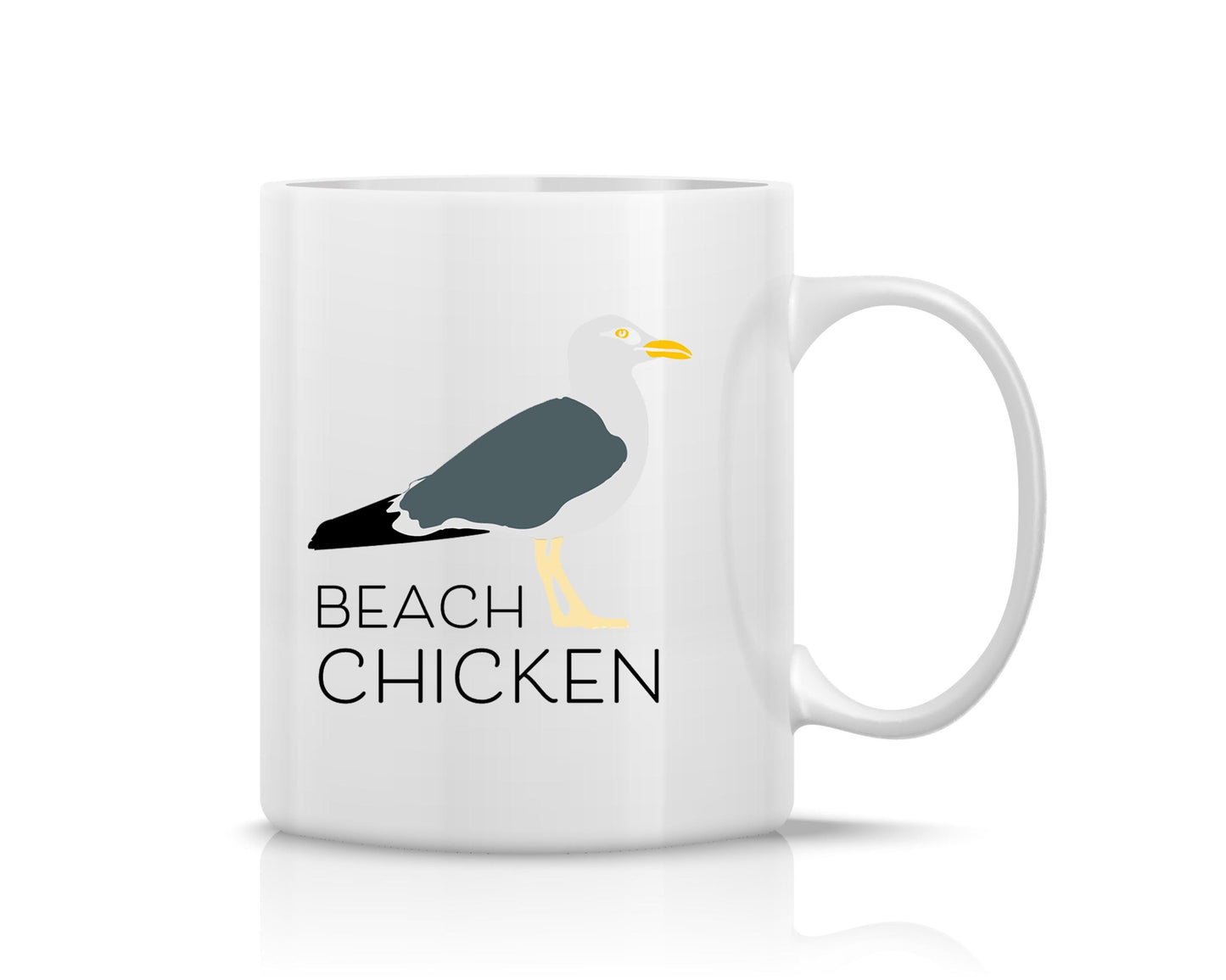 Tasse bedruckt mit Motiv Beach Chicken *spülmaschinengeeignet*