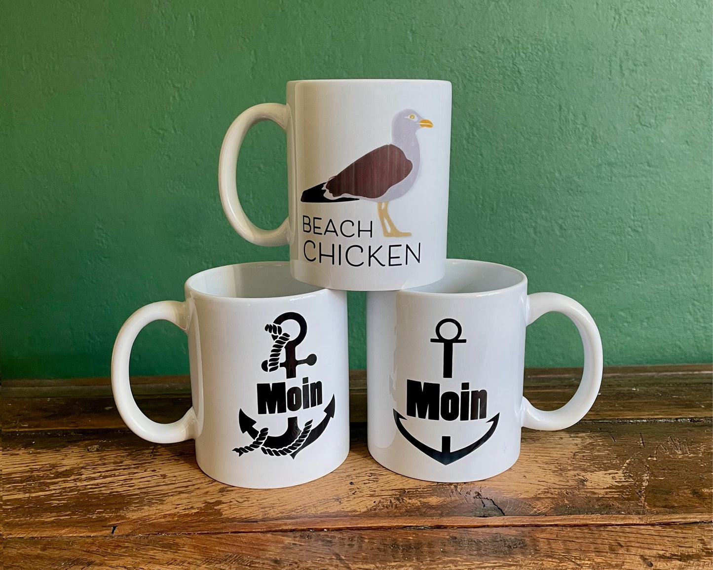 Tasse bedruckt mit Motiv Beach Chicken *spülmaschinengeeignet*