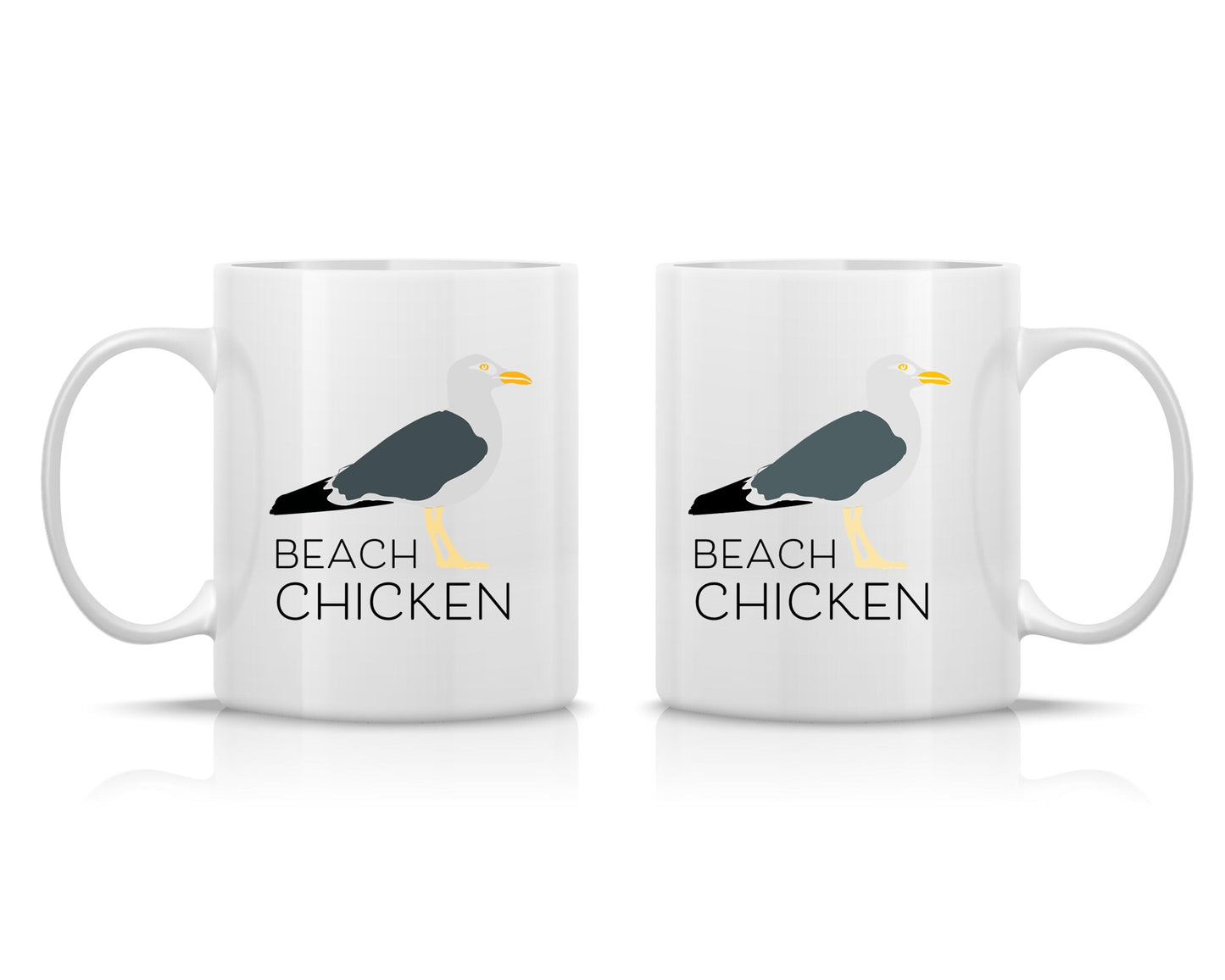 Tasse bedruckt mit Motiv Beach Chicken *spülmaschinengeeignet*