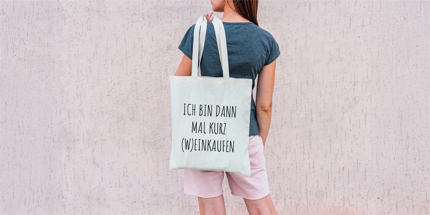 Stylische Jutebeutel & Baumwolltaschen mit Motiven und Sprüchen