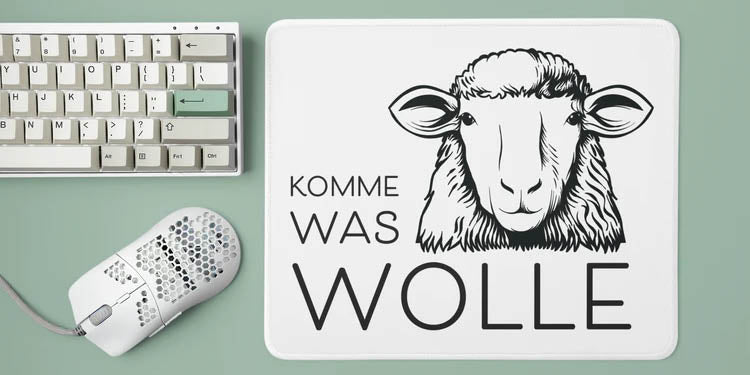 Mousepads mit Spruch & Motiv – Schreibtisch Zubehör mit Humor