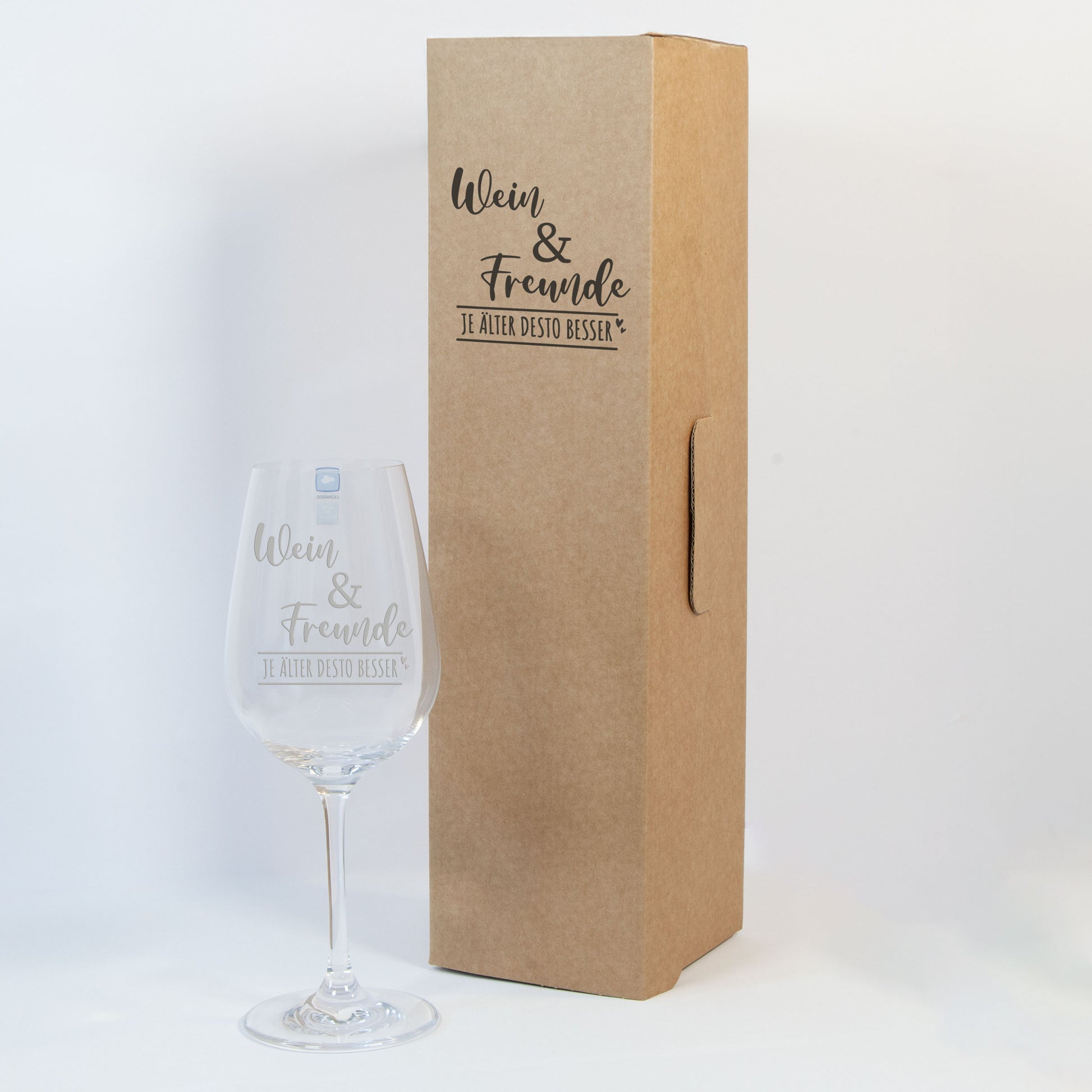 Geschenkset Wein & Freunde Weinglas