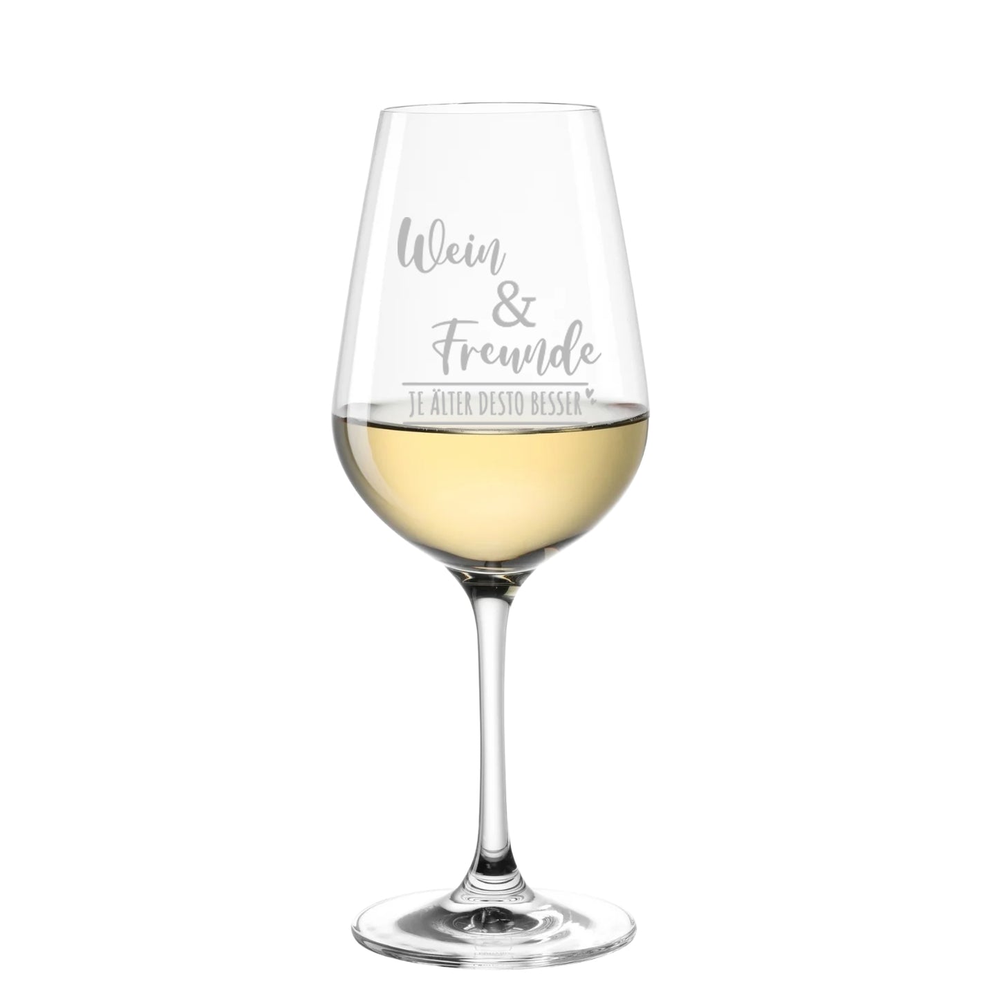 Weinglas mit Motiv *Wein & Freunde*