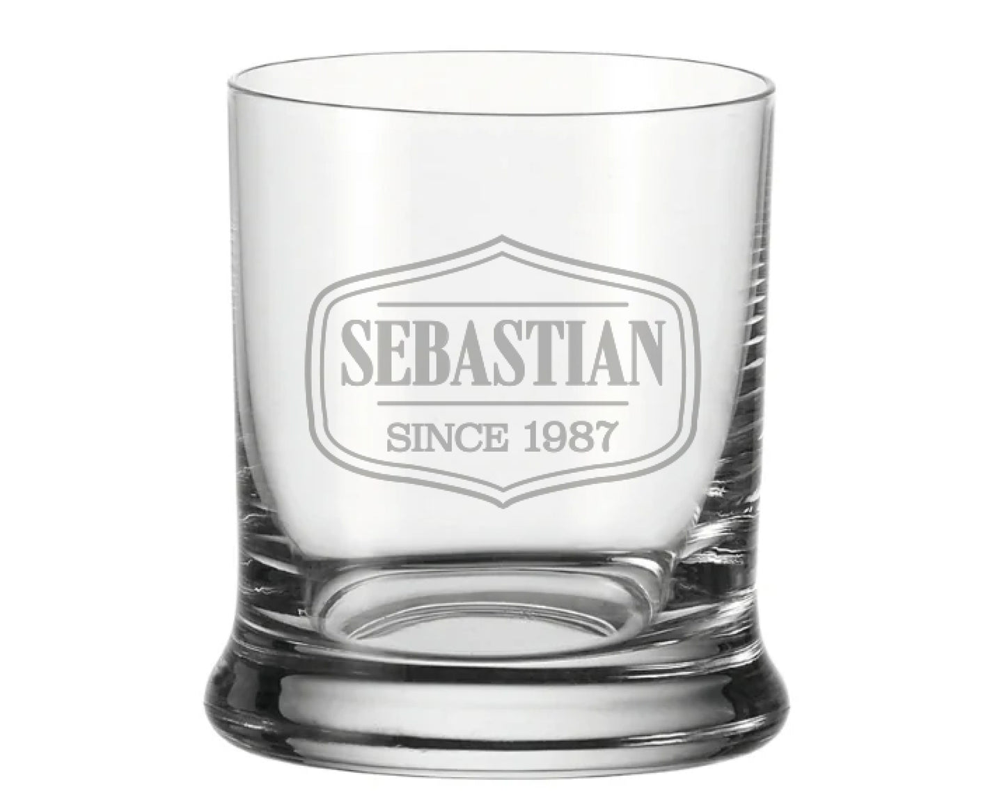 Personalisiertes Whiskyglas mit Gravur – Name & Geburtsjahr – Männergeschenk zum Geburtstag