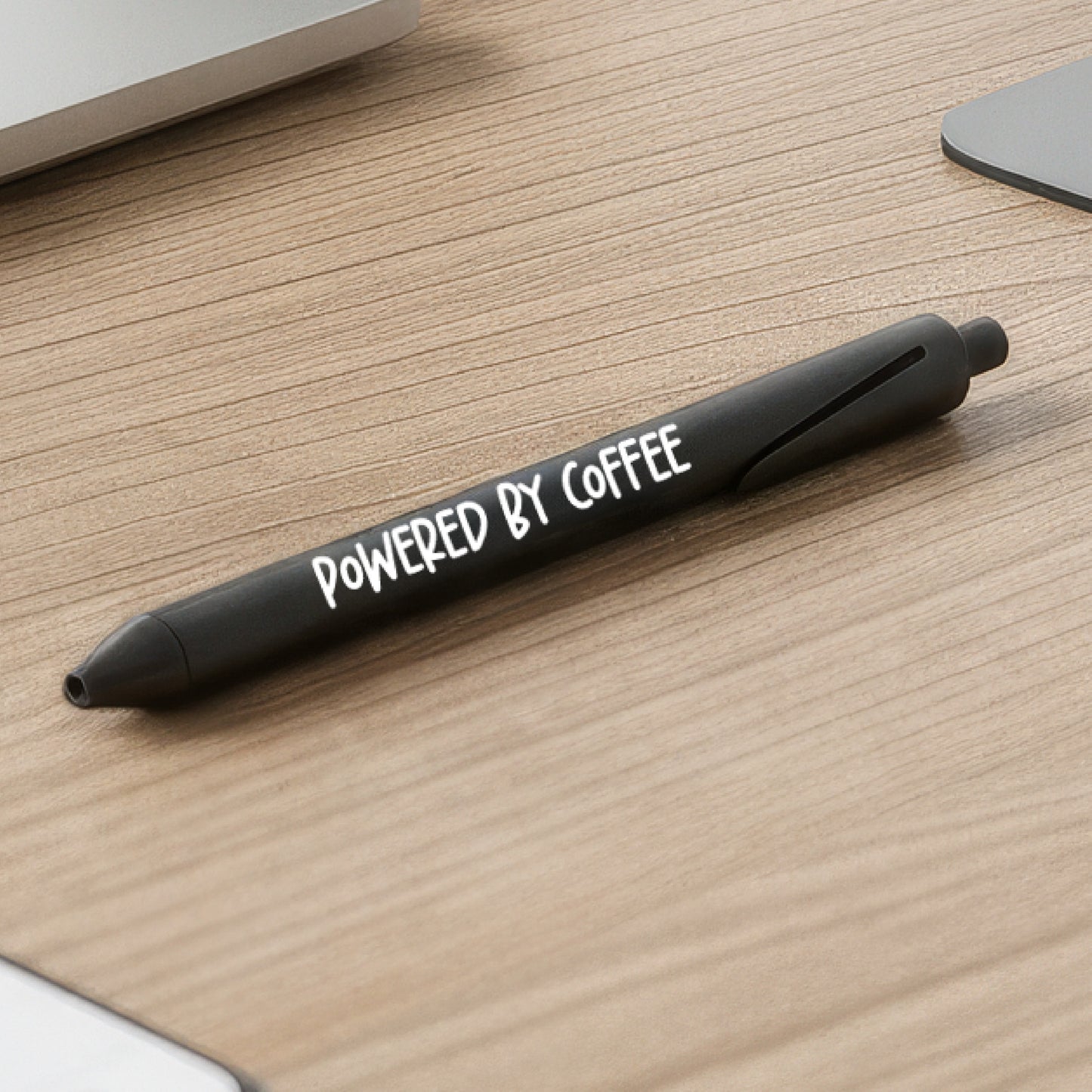 Kugelschreiber aus Kaffeesatz „Powered by Coffee“