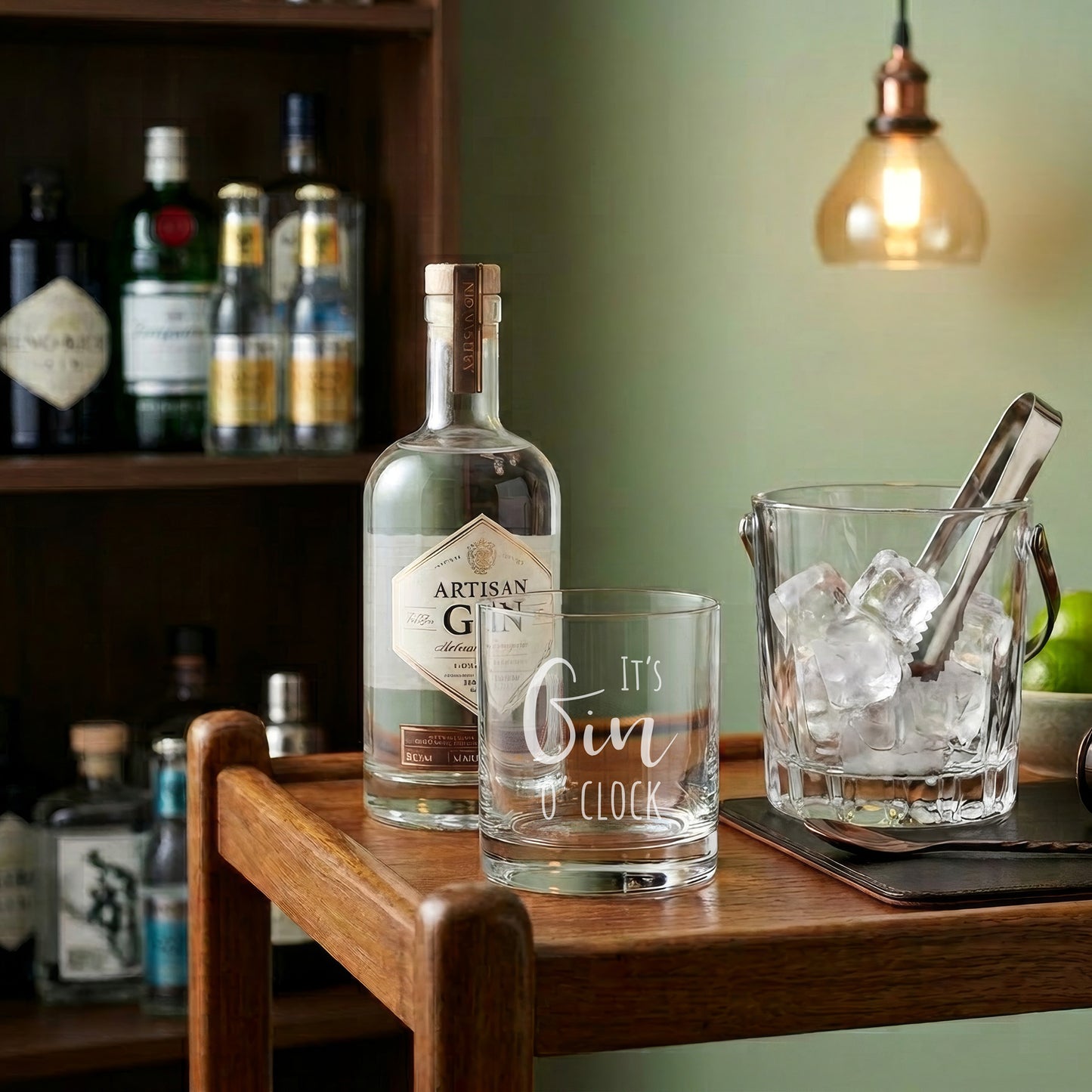 Gin Glas „It’s Gin o’clock“ – Leonardo Glas mit Gravur