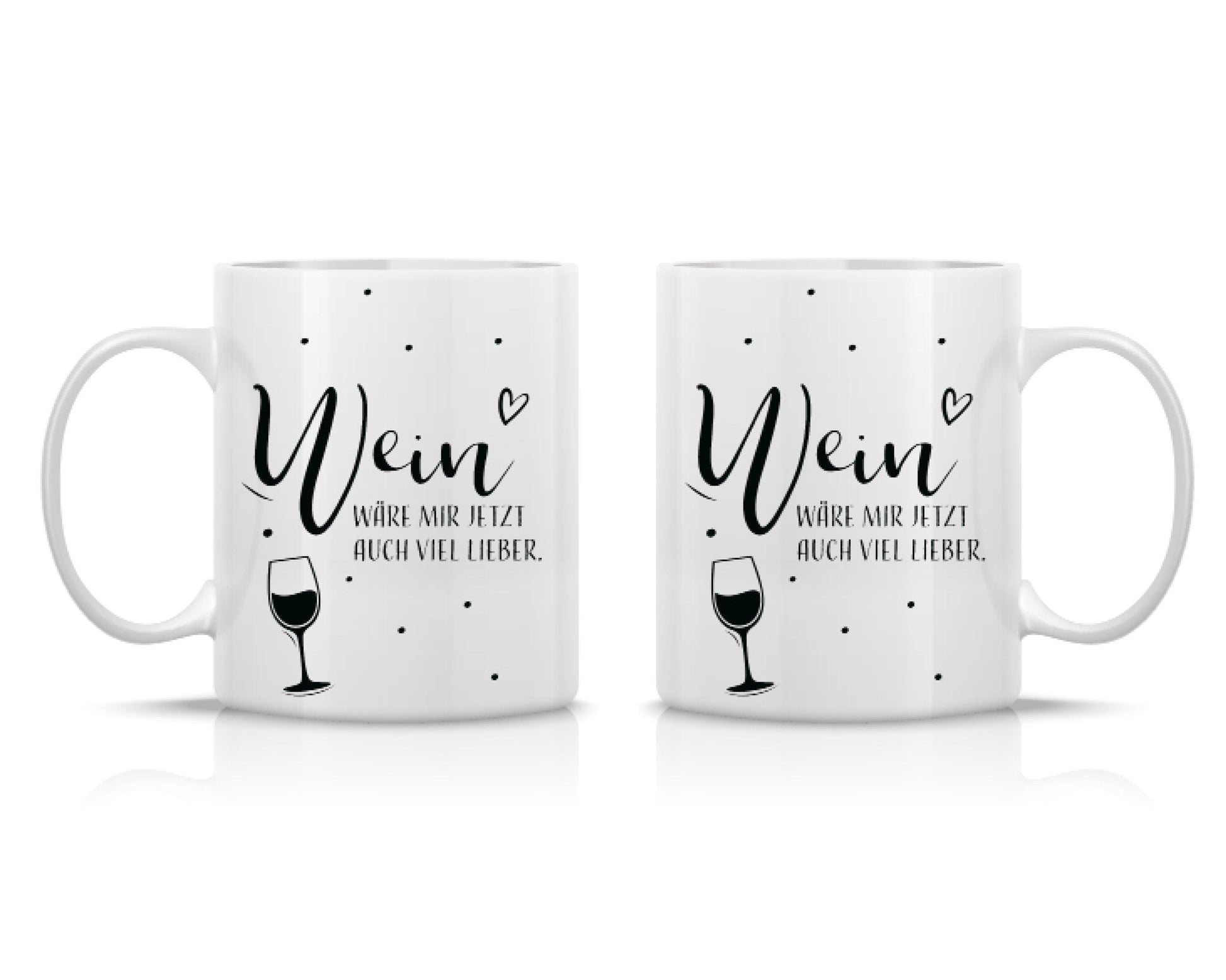 Tasse bedruckt mit Motiv Wein wäre mir jetzt auch lieber *spülmaschinengeeignet*