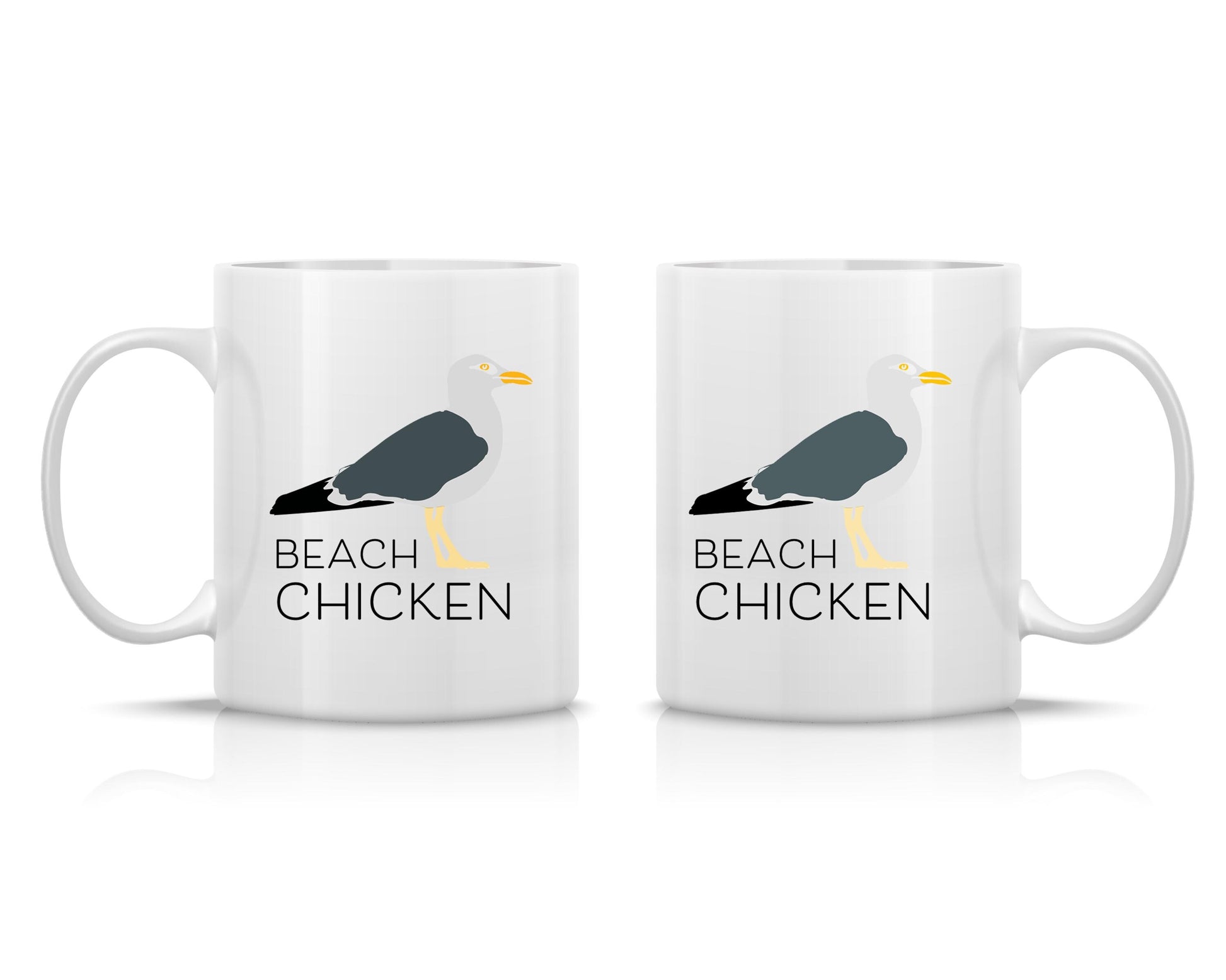 Tasse bedruckt mit Motiv Beach Chicken *spülmaschinengeeignet*